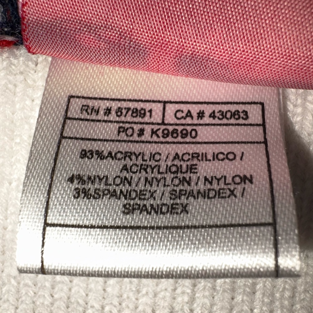 Team USA Olympic Scarf Red White Blue Knit Fringe Winter Sports Fan Gear - Picture 5 of 7